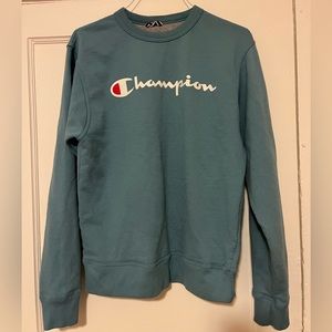 Retro champion light blue crew neck